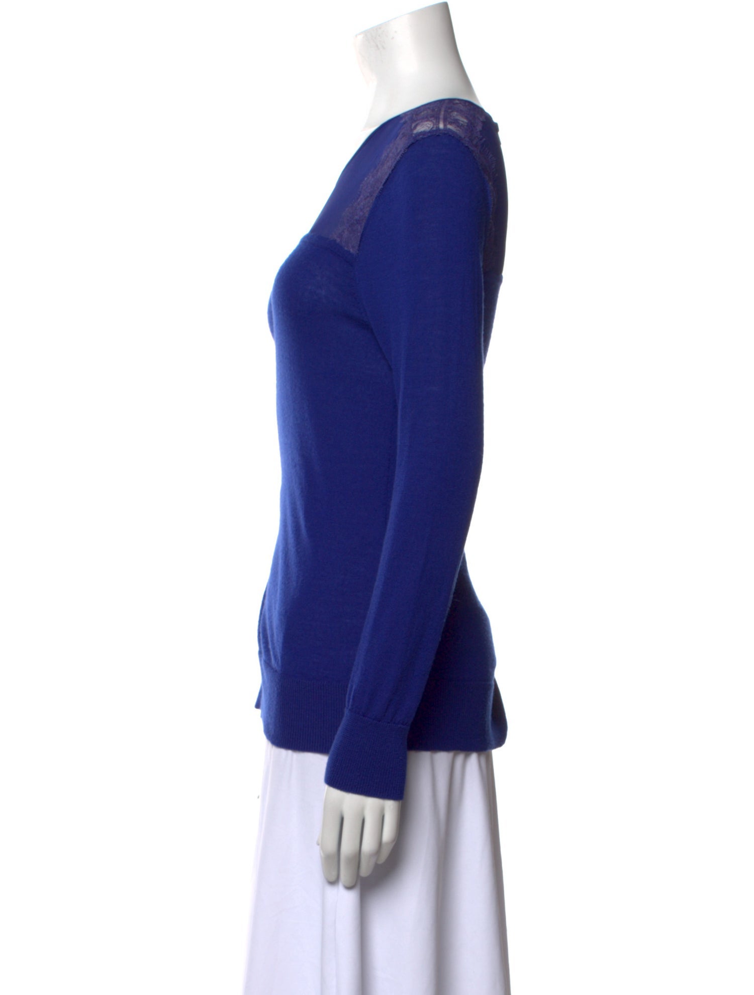 Sandro Merino Wool Scoop Neck Top