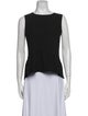 Sandro Scoop Neck Sleeveless Top