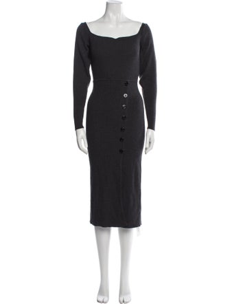 Sandro Wool Midi Length Dress