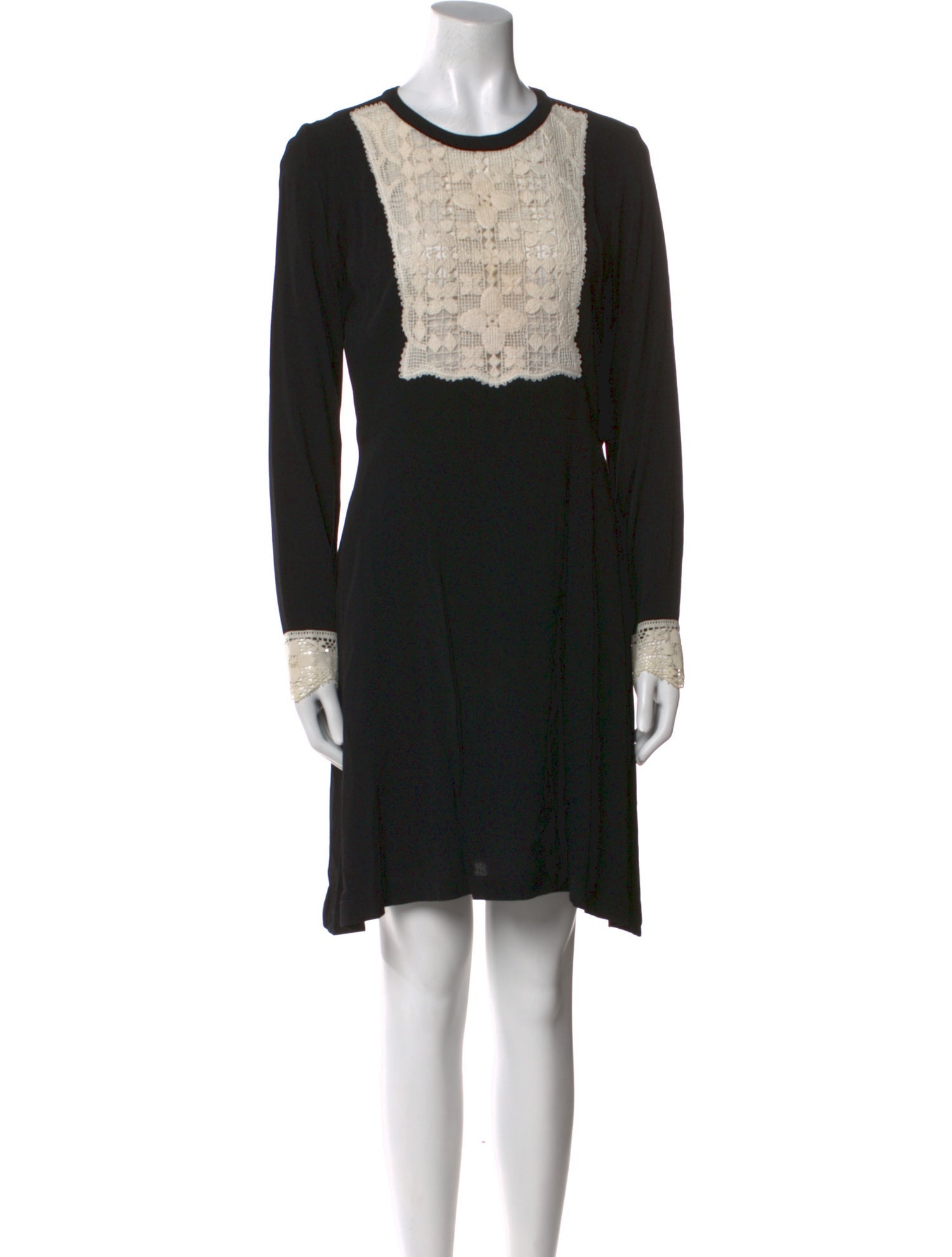 Sandro Crew Neck Mini Dress