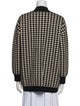 Sandro Houndstooth Print V-Neck Sweater