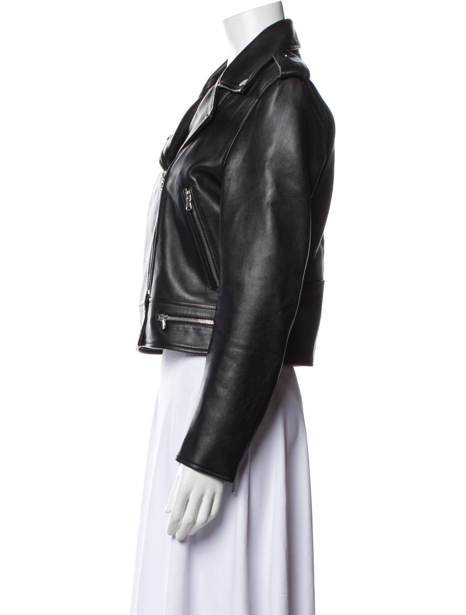 Sandro Leather Biker Jacket