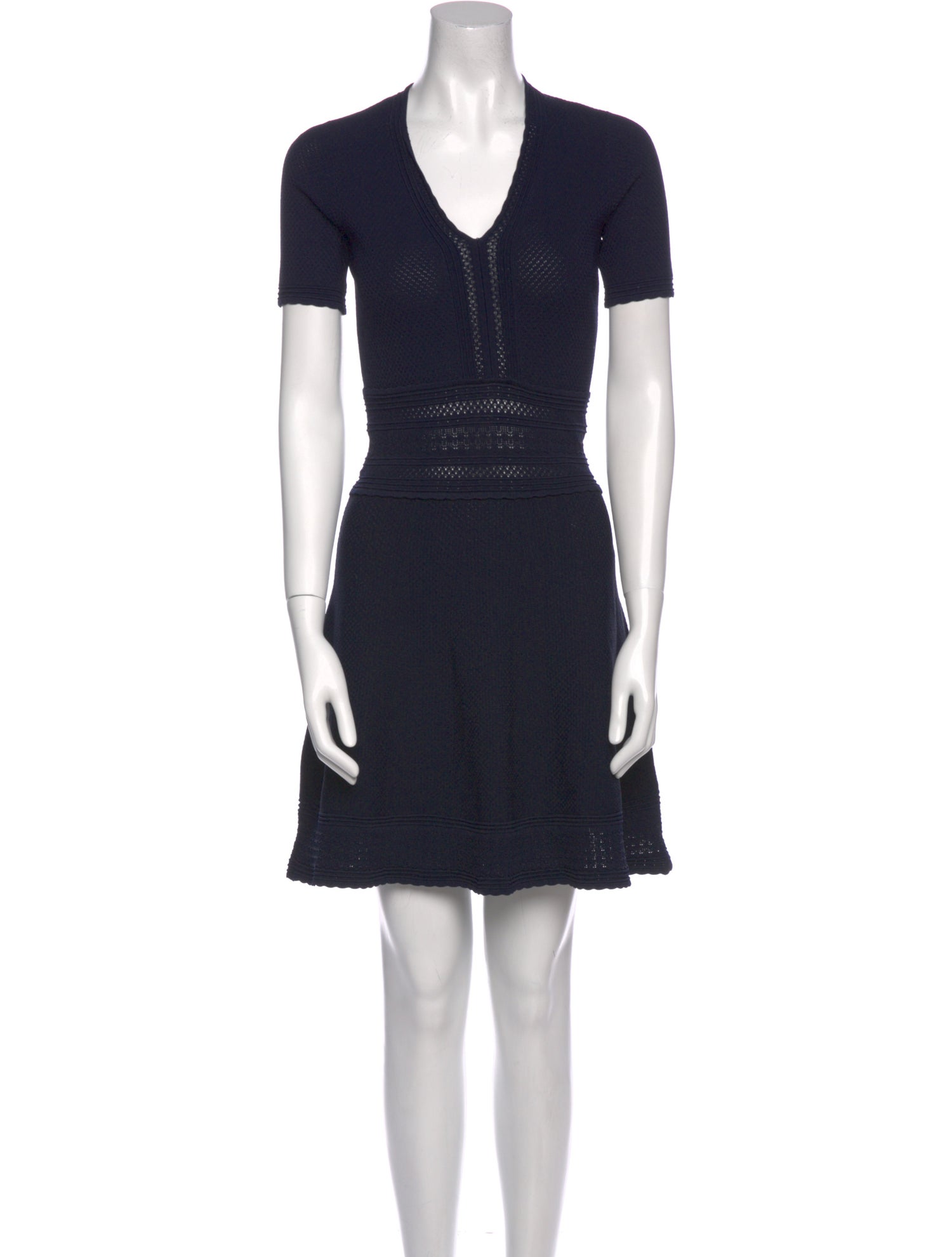 Sandro V-Neck Mini Dress