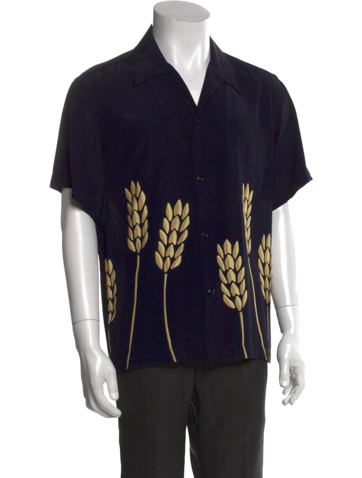 Sandro Printed Short Sleeve Shirt