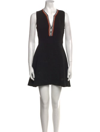 Sandro V-Neck Mini Dress