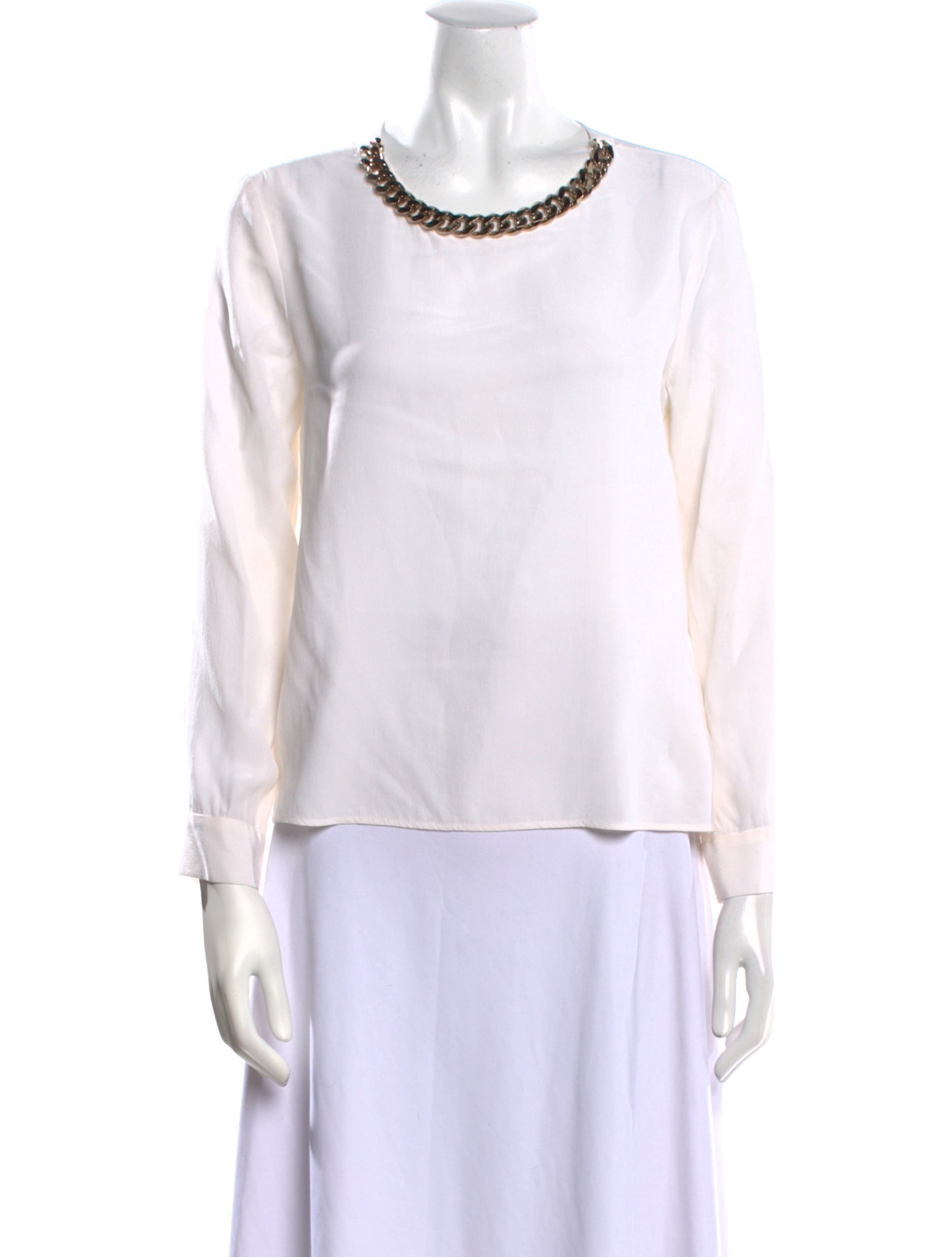 Sandro Silk Scoop Neck Sweatshirt