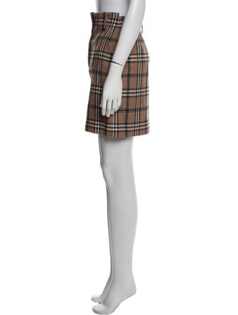 Sandro Plaid Print Mini Skirt