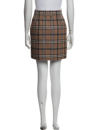 Sandro Plaid Print Mini Skirt