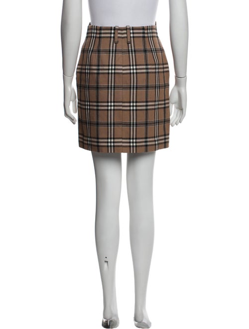 Sandro Plaid Print Mini Skirt