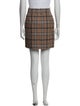 Sandro Plaid Print Mini Skirt