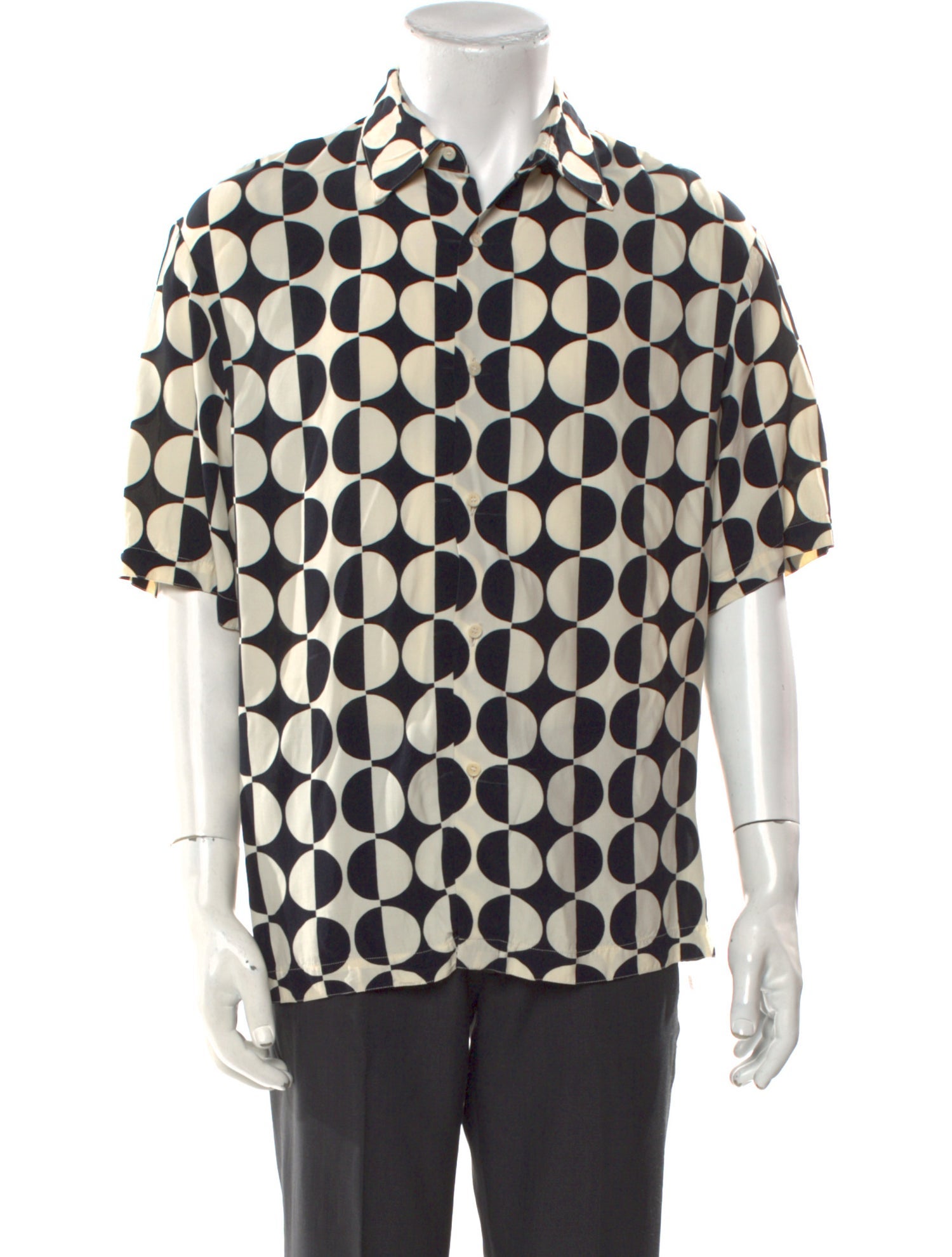 Sandro Polka Dot Print Long Sleeve Shirt