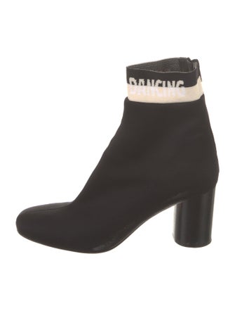 Sandro Graphic Print Sock Boots