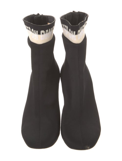 Sandro Graphic Print Sock Boots