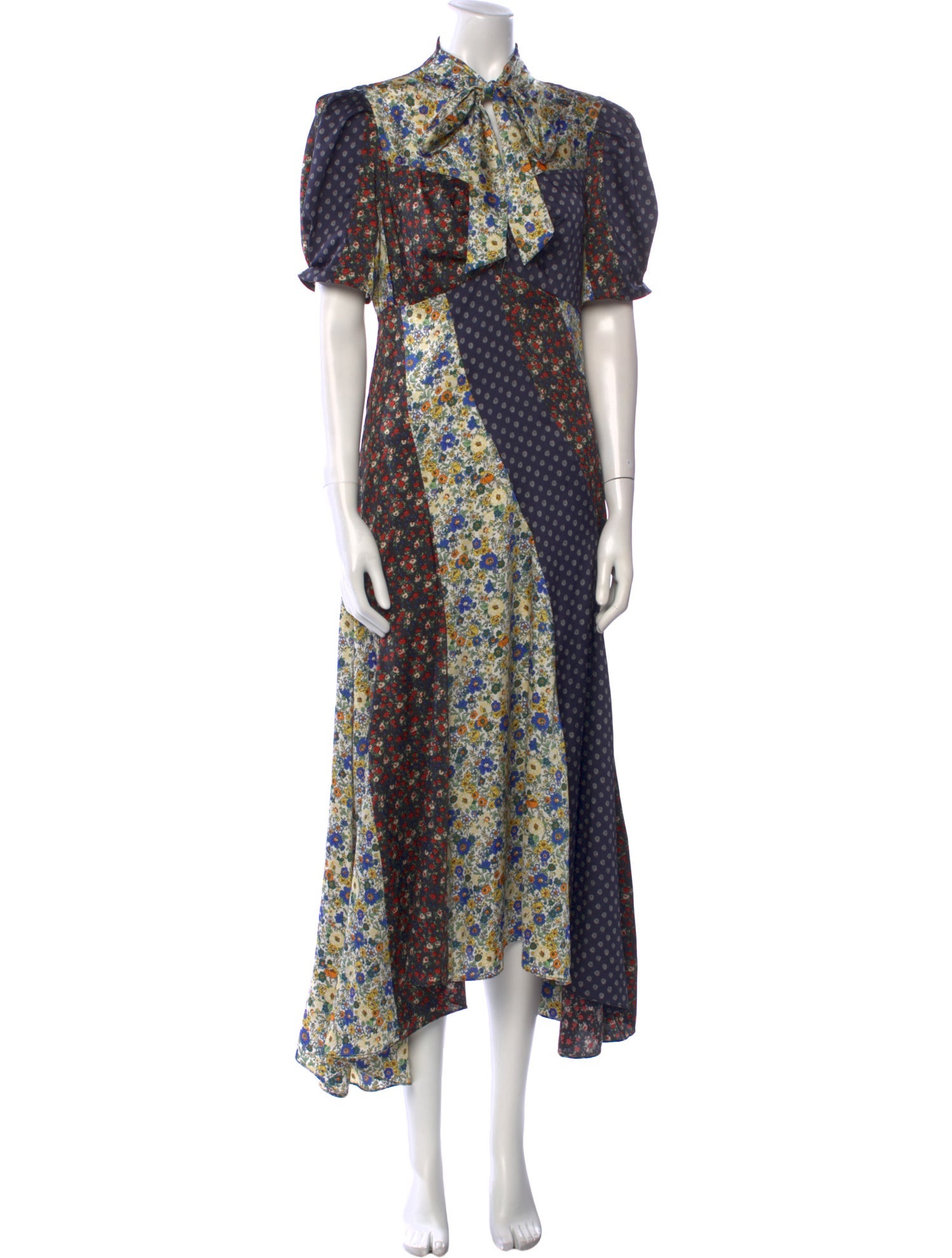 Sandro Floral Print Long Dress