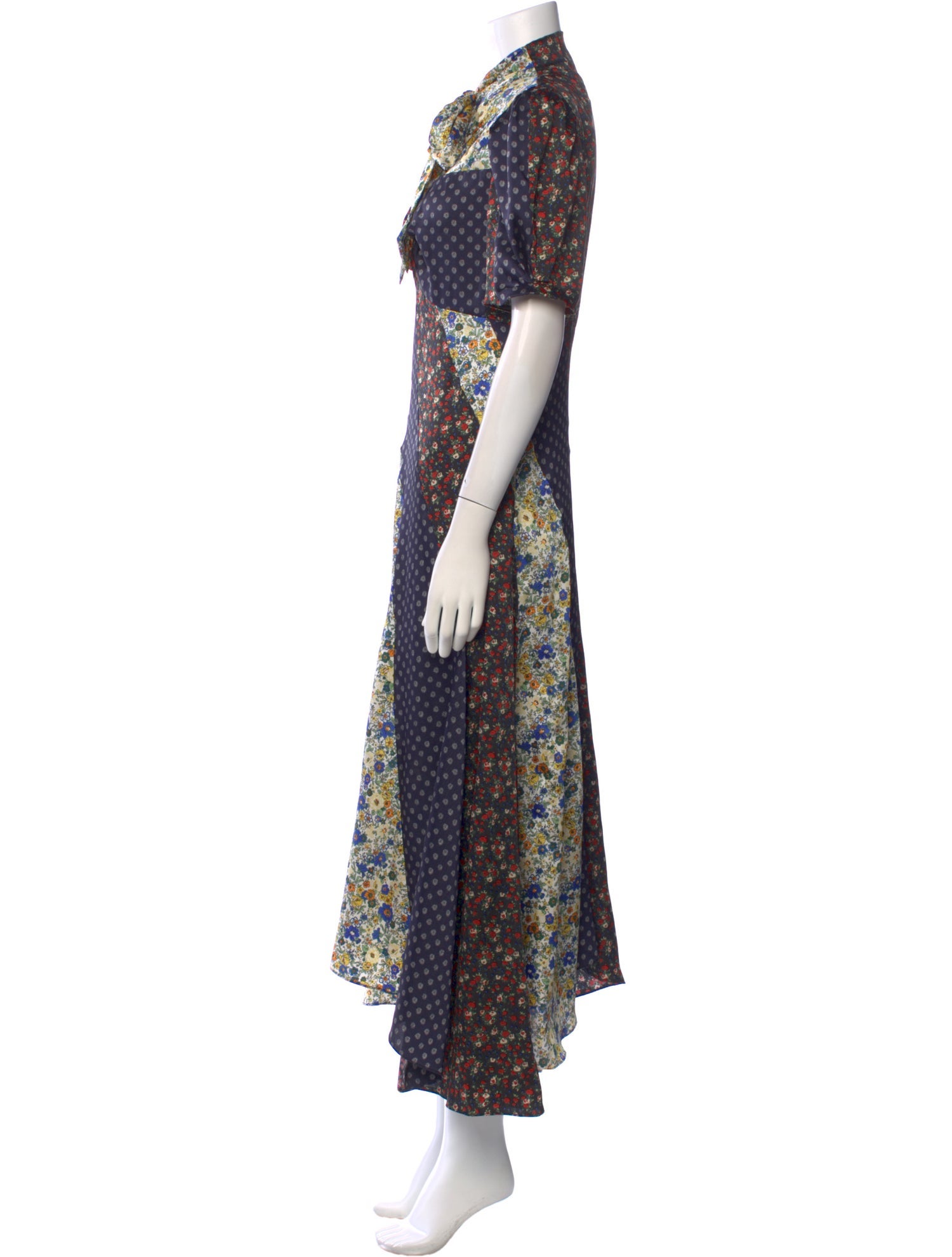 Sandro Floral Print Long Dress