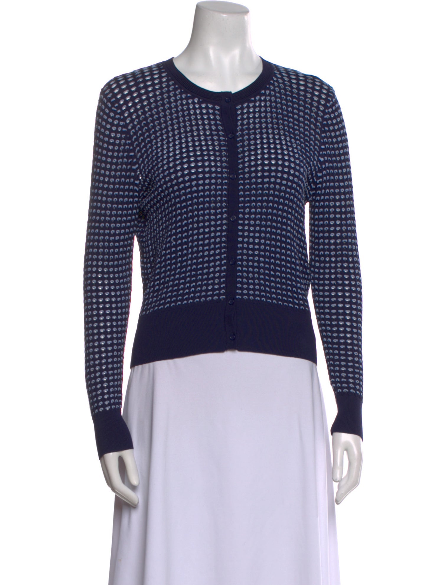 Sandro Printed Crew Neck Sweater