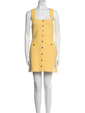 Sandro Square Neckline Mini Dress