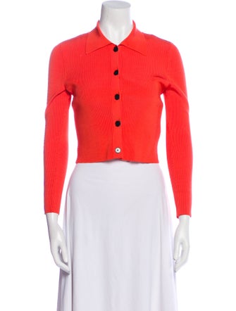 Sandro Long Sleeve Crop Top