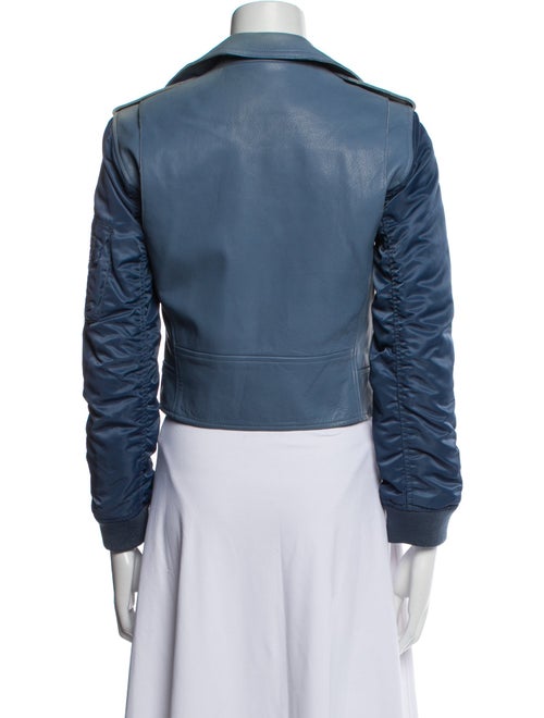 Sandro Lamb Leather Biker Jacket