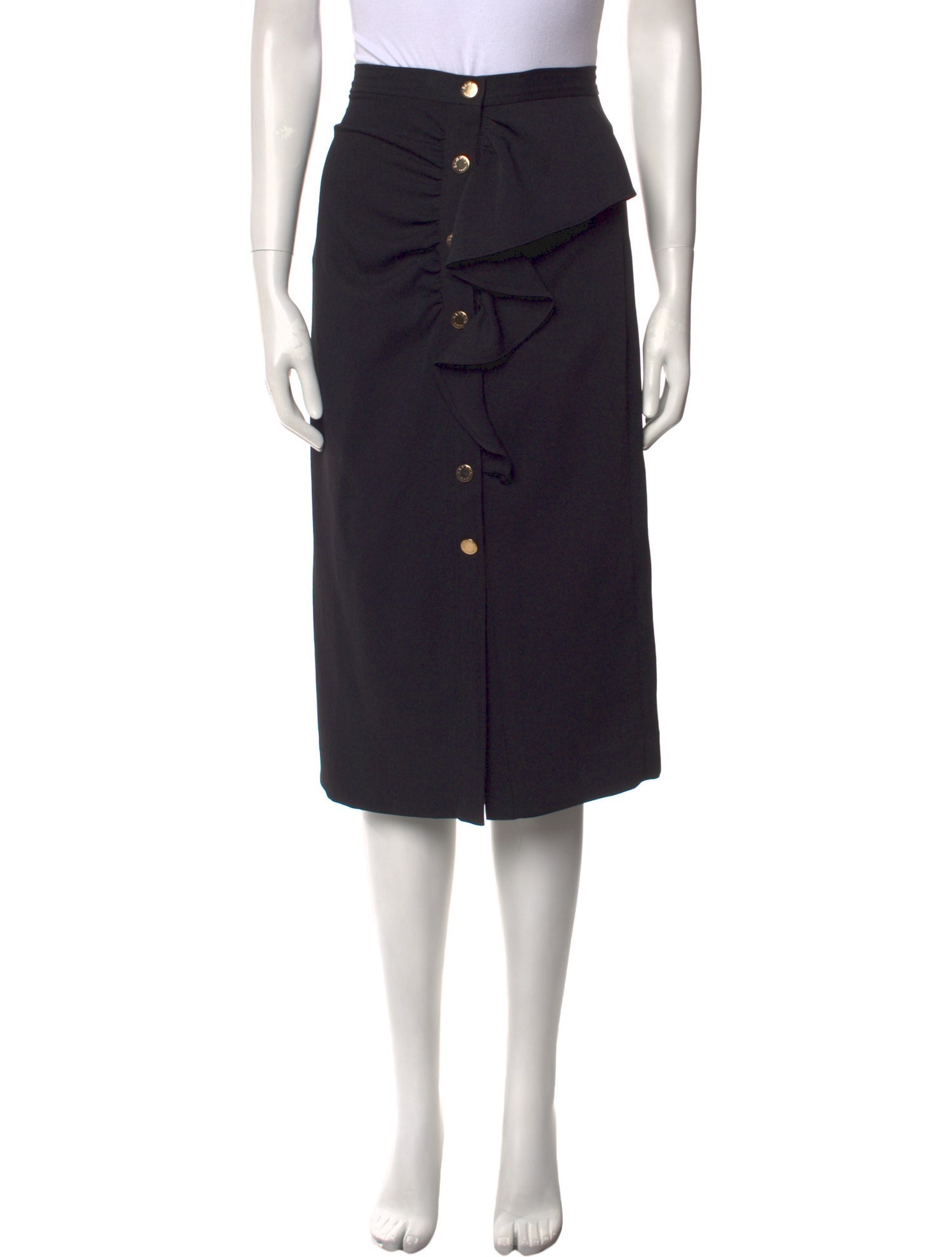 Sandro Ruffle Embellishment Knee-Length Skirt w/ Tags