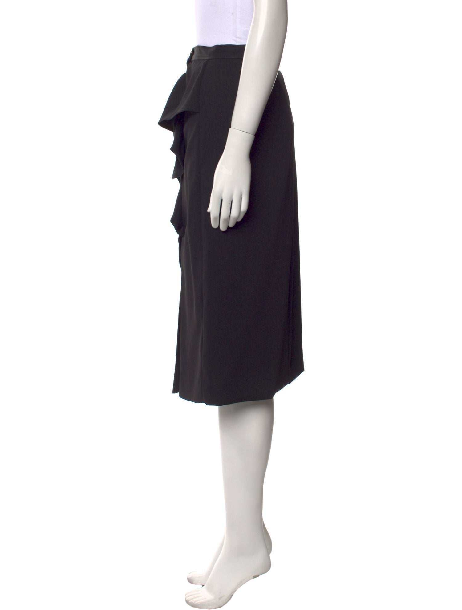 Sandro Ruffle Embellishment Knee-Length Skirt w/ Tags