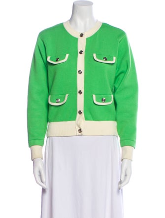 Sandro Colorblock Pattern Crew Neck Sweater