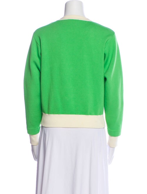 Sandro Colorblock Pattern Crew Neck Sweater