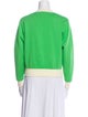 Sandro Colorblock Pattern Crew Neck Sweater