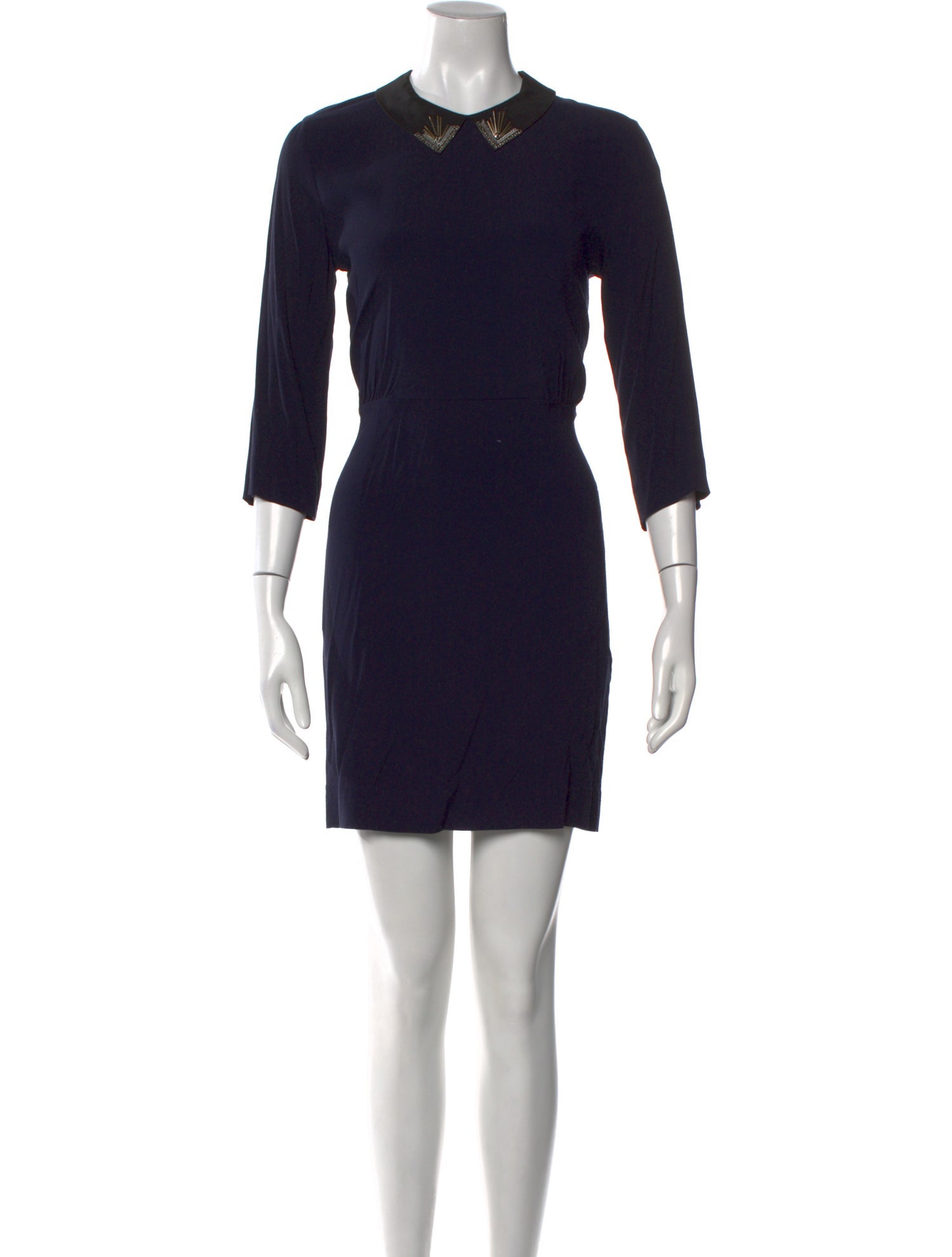 Sandro Crew Neck Mini Dress
