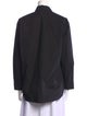 Sandro Silk Long Sleeve Button-Up Top