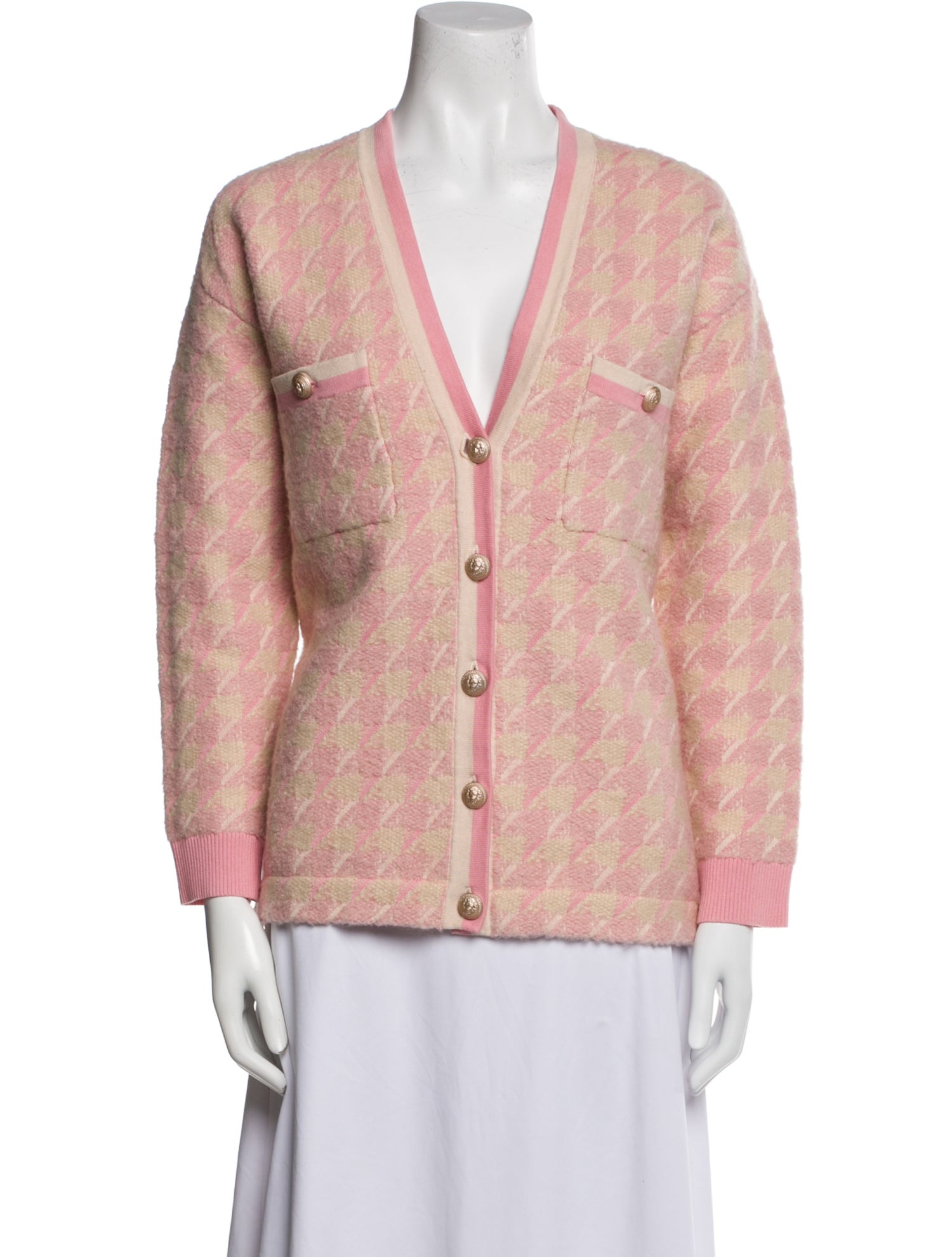 Sandro Tweed Pattern Blazer