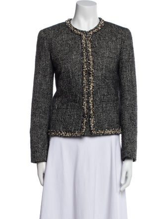 Sandro Tweed Pattern Evening Jacket