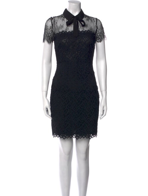 Sandro Lace Pattern Mini Dress