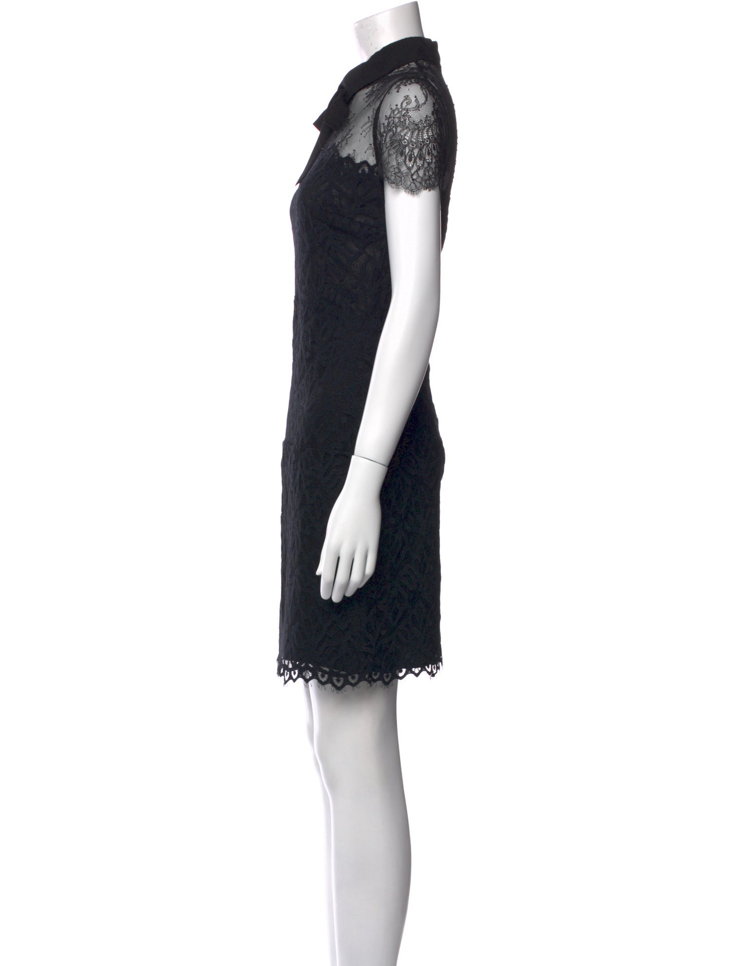 Sandro Lace Pattern Mini Dress