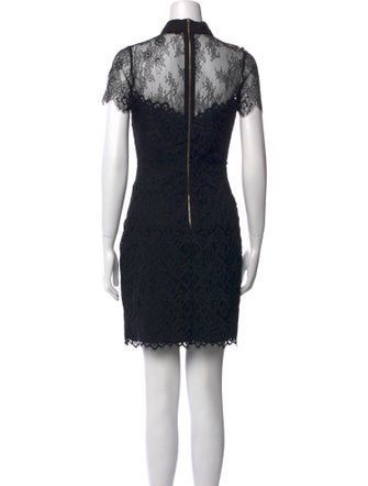 Sandro Lace Pattern Mini Dress
