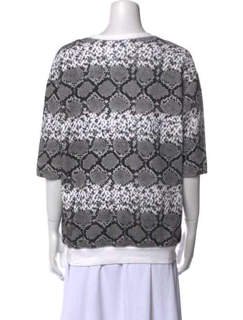 Sandro Lace Pattern Scoop Neck Sweatshirt
