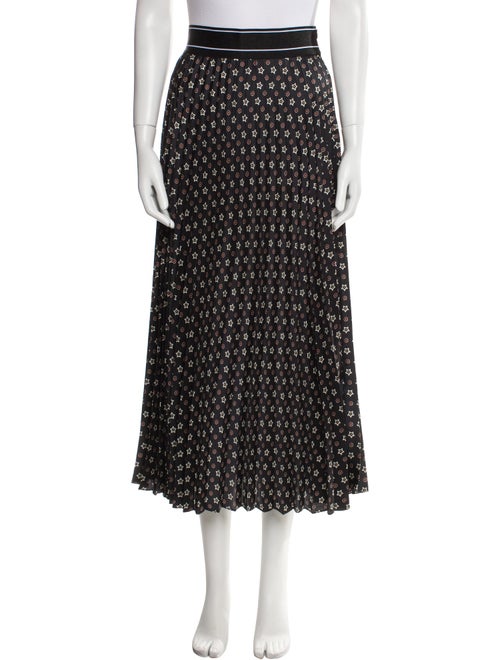 Sandro Printed Midi Length Skirt