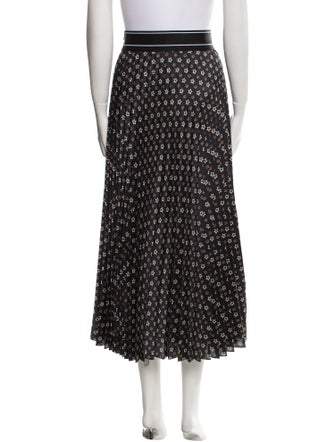 Sandro Printed Midi Length Skirt