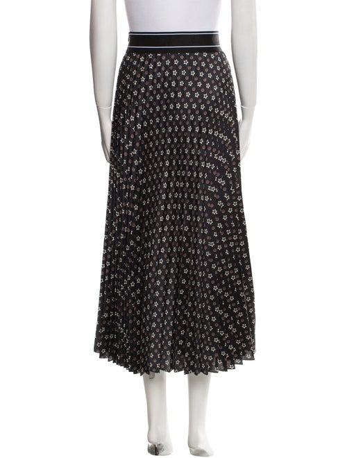 Sandro Printed Midi Length Skirt