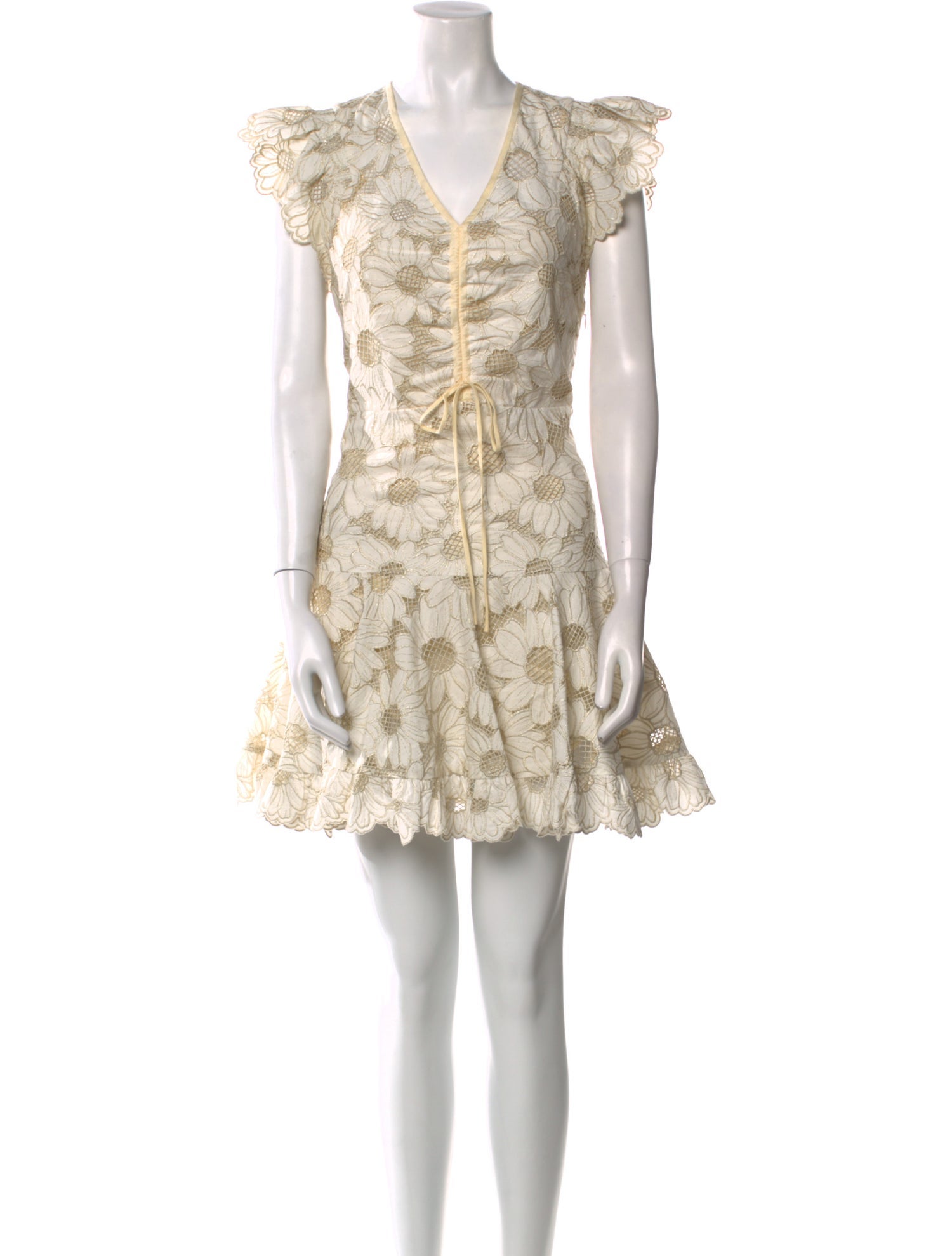 Sandro Floral Print Mini Dress