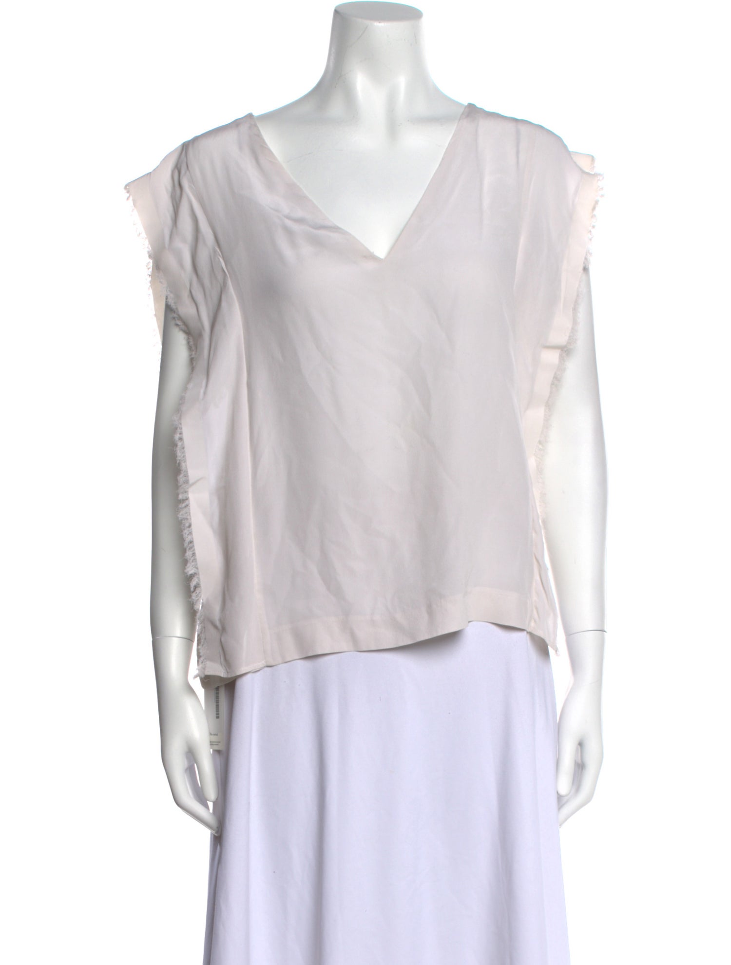 Sandro Silk V-Neck Blouse