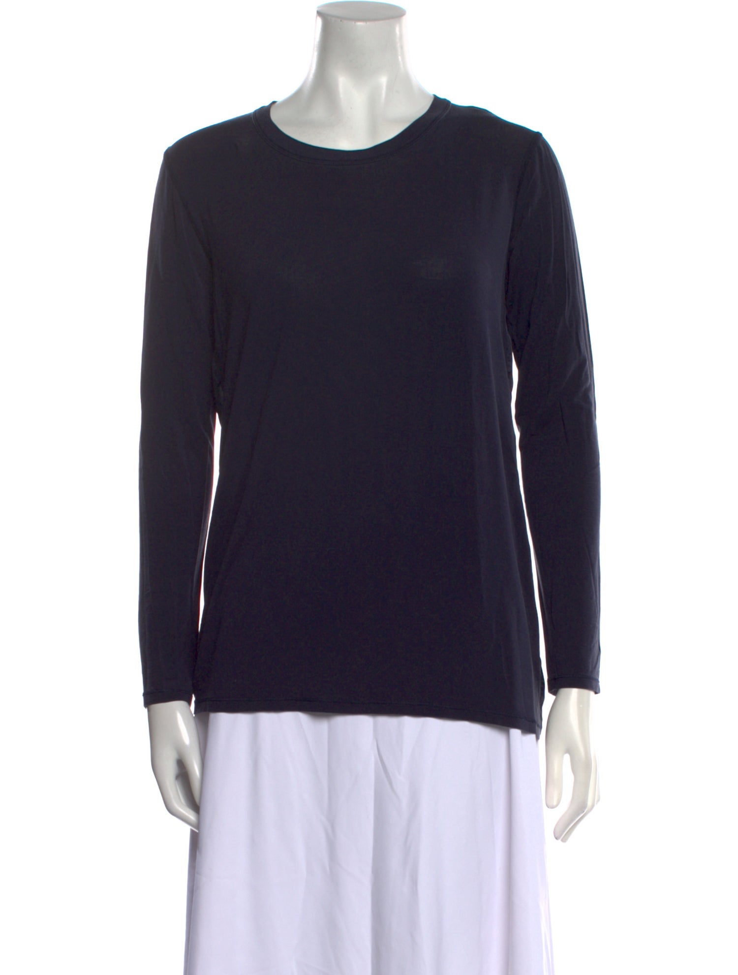 Sandro Crew Neck Long Sleeve Top