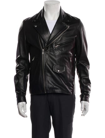 Sandro Lamb Leather Moto Jacket