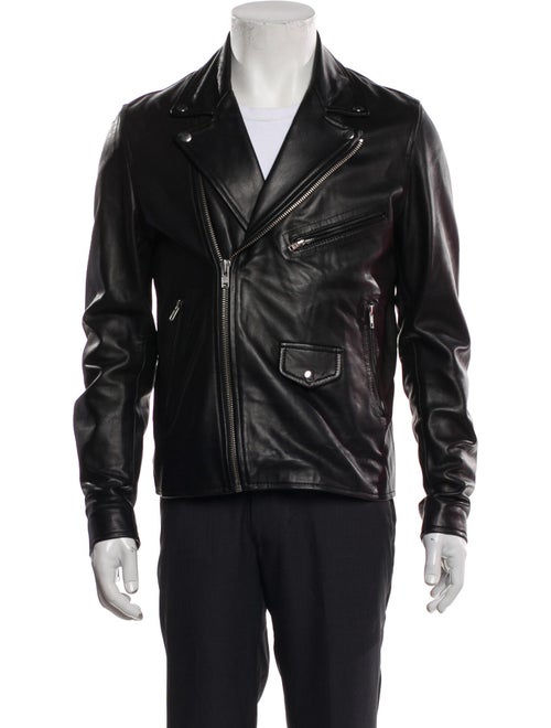 Sandro Lamb Leather Moto Jacket
