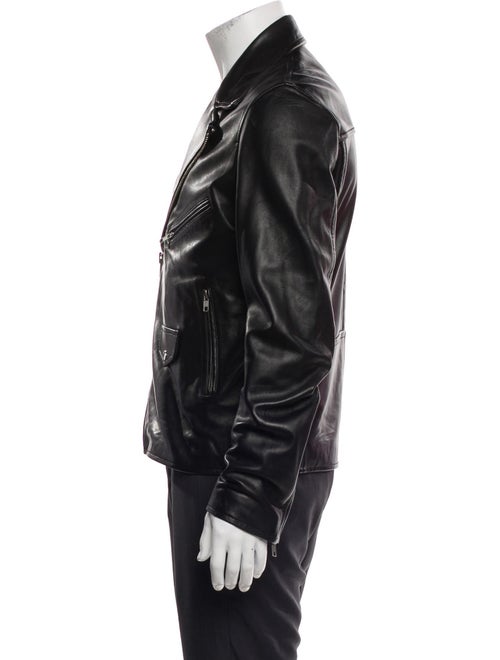 Sandro Lamb Leather Moto Jacket