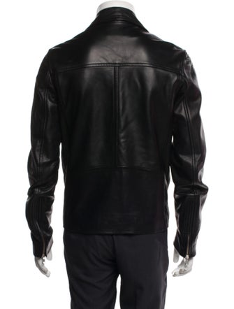 Sandro Lamb Leather Moto Jacket
