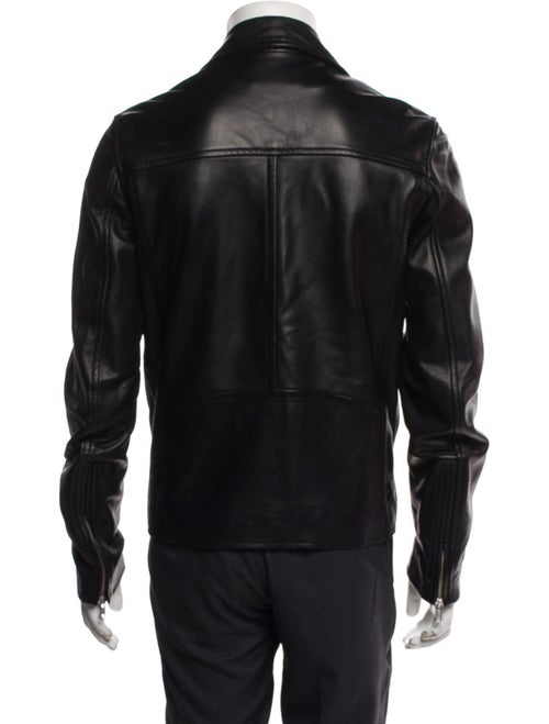 Sandro Lamb Leather Moto Jacket
