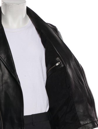 Sandro Lamb Leather Moto Jacket