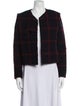 Sandro Plaid Print Evening Jacket