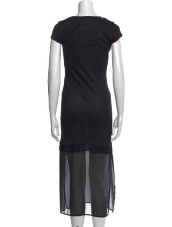 Sandro Linen Midi Length Dress